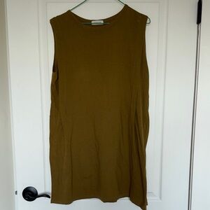 Sleeveless Mustard Yellow dress